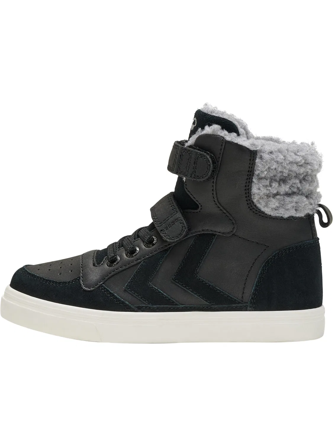 Детские ботинки из кожи с высоким берцем Stadil Winter High Jr Hummel, Schwarz