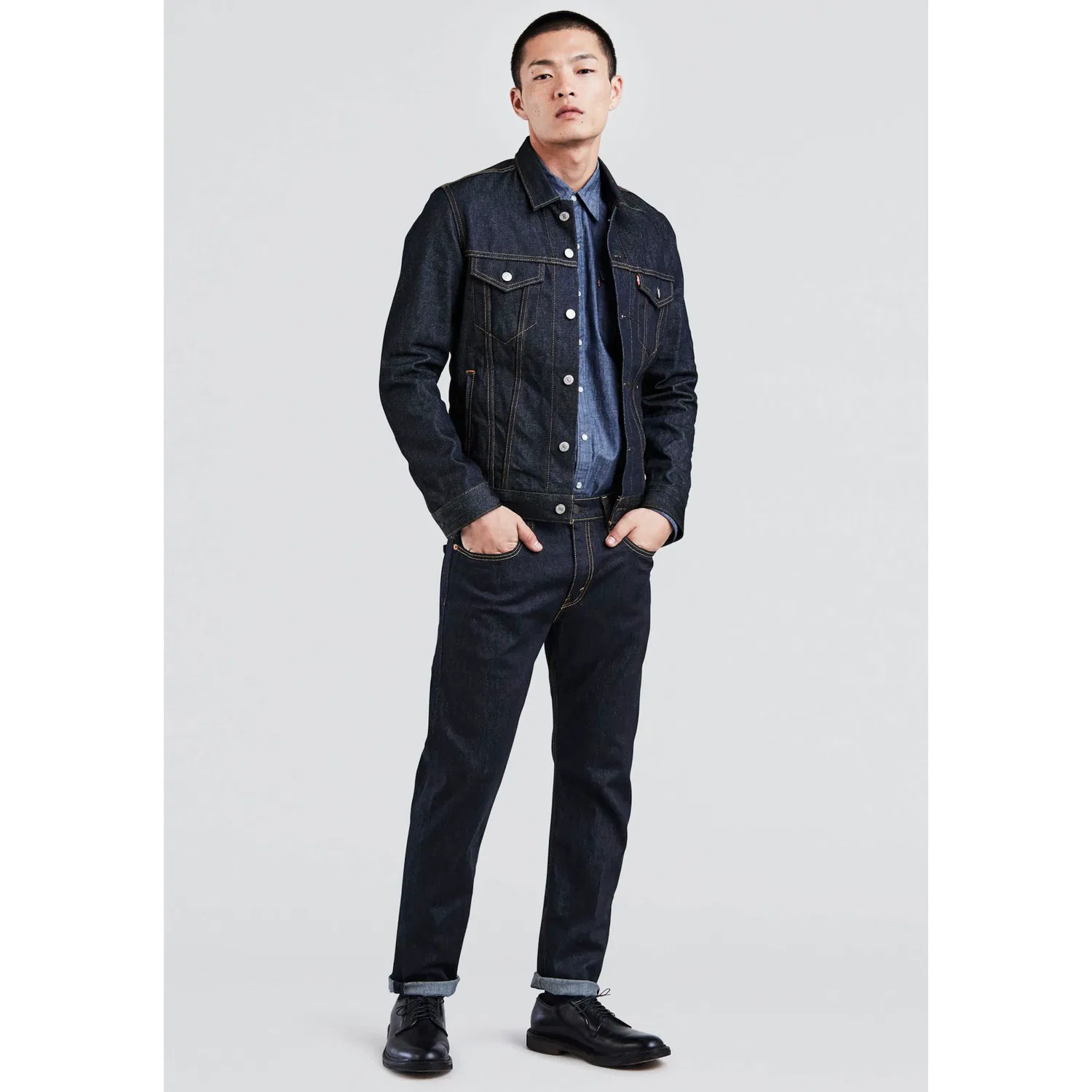 Мужские джинсы tapered-fit Levi's, Dark Indigo — фото 4