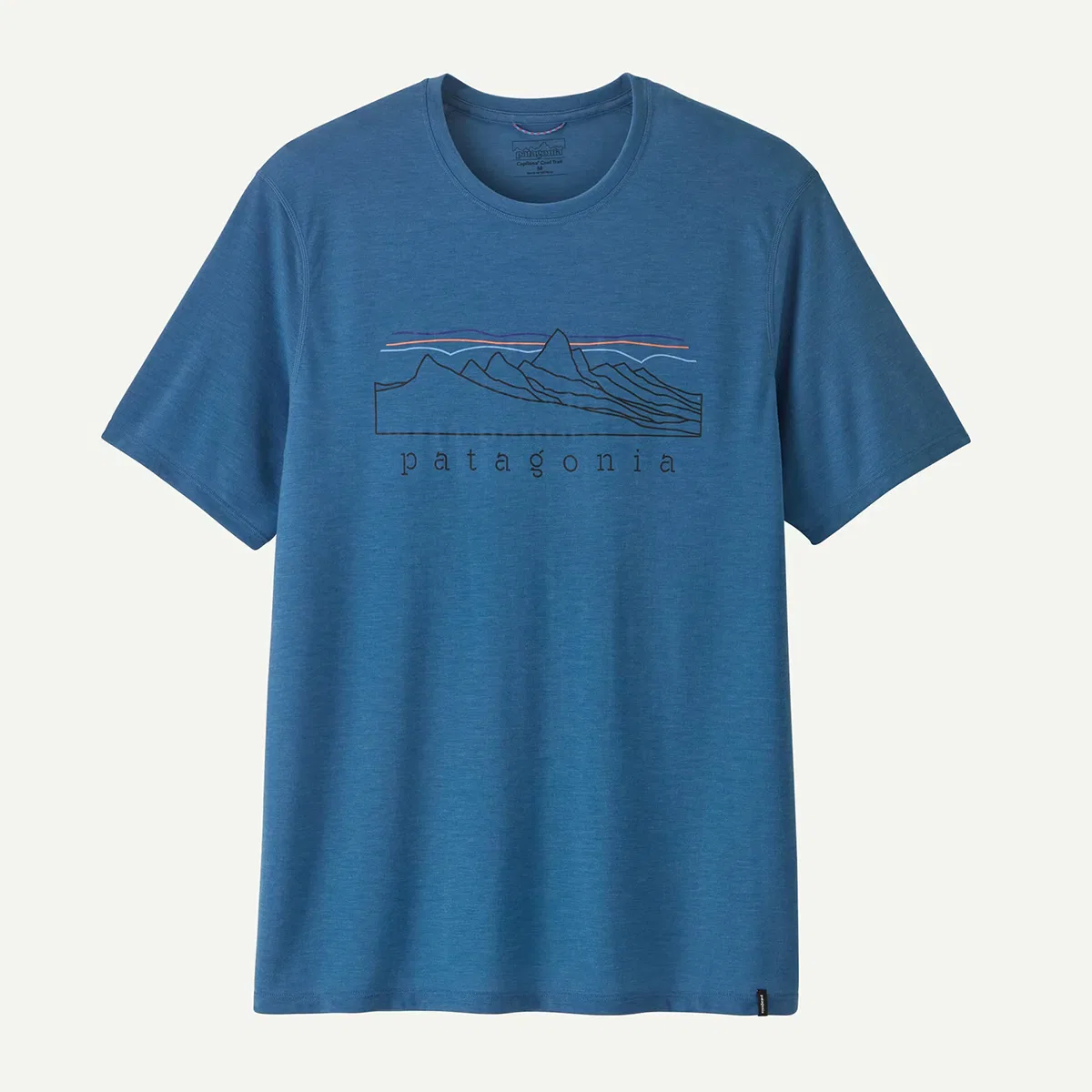 Мужская футболка с коротким рукавом из дышащего трикотажа Capilene Cool Trail Stratapeaks Patagonia, Ink Black — фото 4