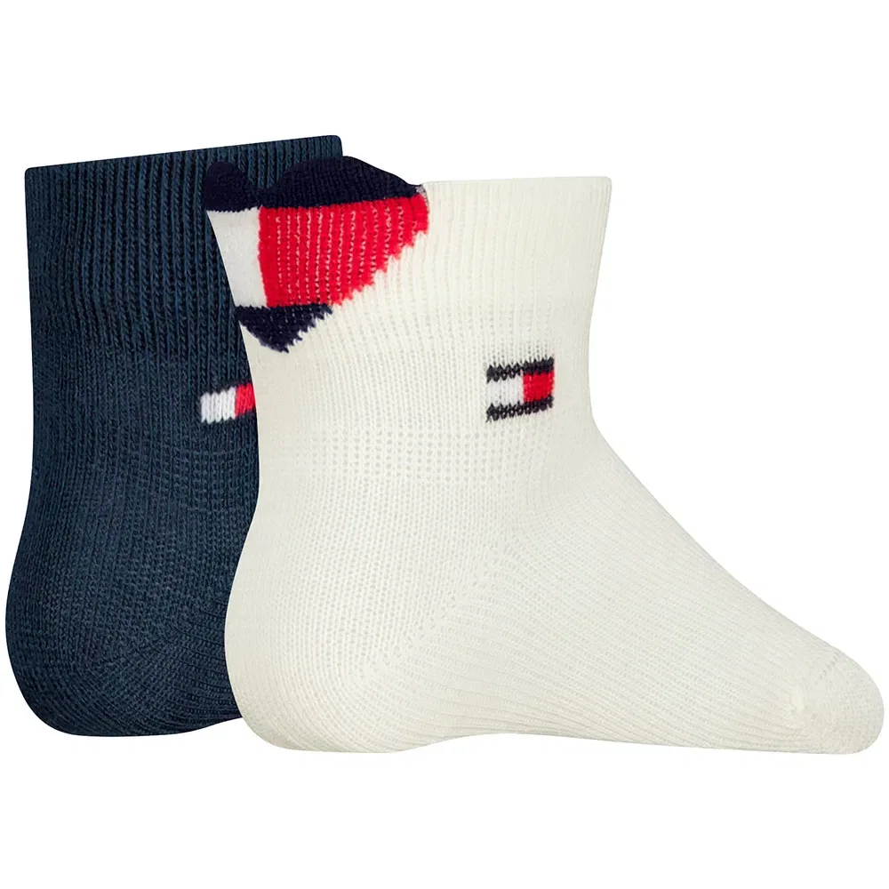 Детские носки для девочек с хлопковым составом Tommy hilfiger, Multicolor — фото 2