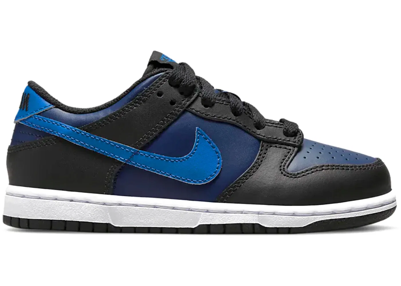 Детские кроссовки для активного отдыха с принтом Nike Dunk Low Nike, Midnight Navy/Black/Game Royal