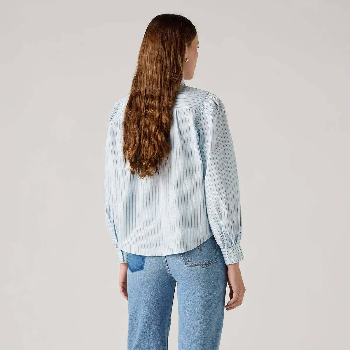 Рубашка в стиле вестерн Judice Levi's, Sherman Stripe Angel Falls - Blue — фото 4