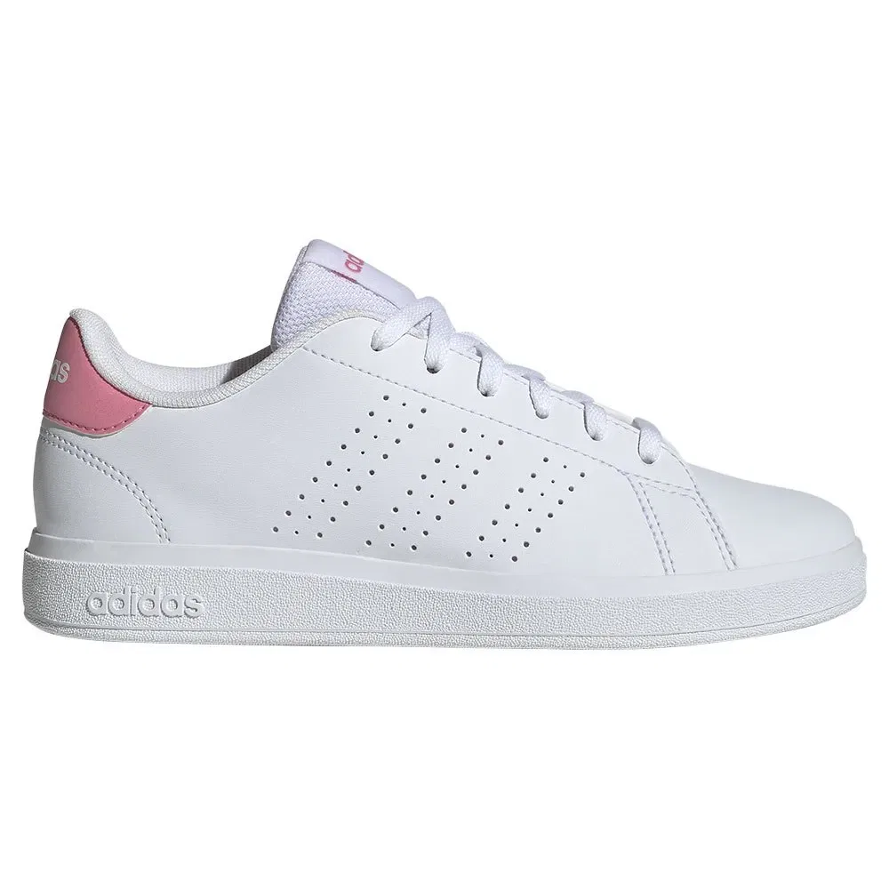 Детские кроссовки для девочек с перфорацией Advantage Base 2.0 Adidas, White