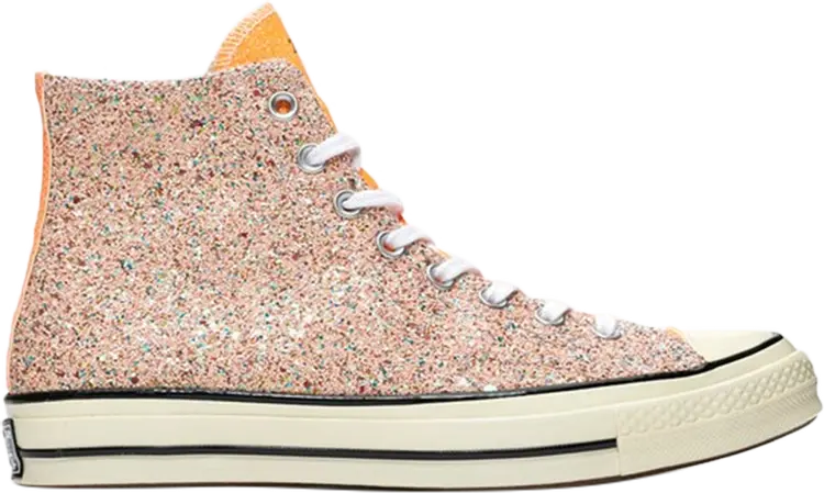 

Кроссовки Converse JW Anderson x Chuck 70 Hi Glitter Pack - Nasturtium, розовый