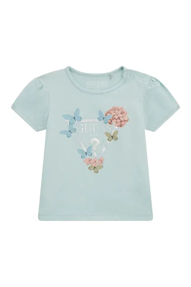 Детская футболка с коротким рукавом Guess, Turquoise