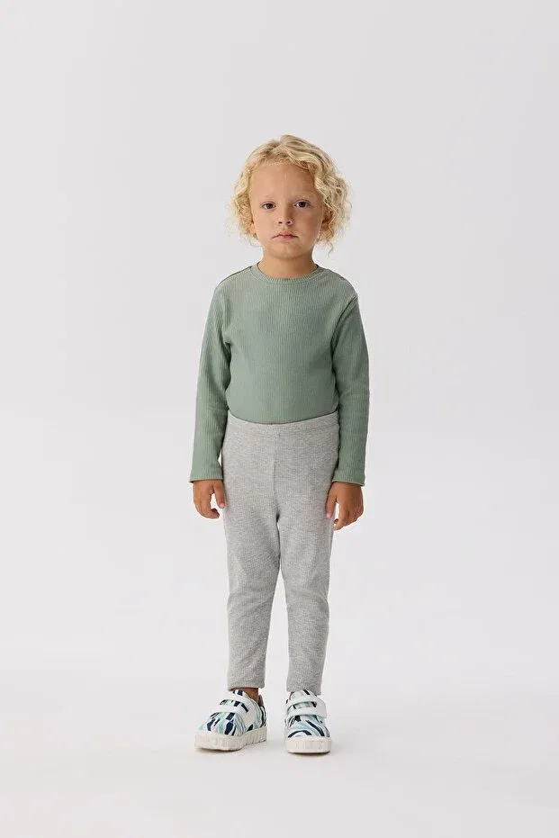 Детские леггинсы для девочек однотонные Nebbati Basic, Gray