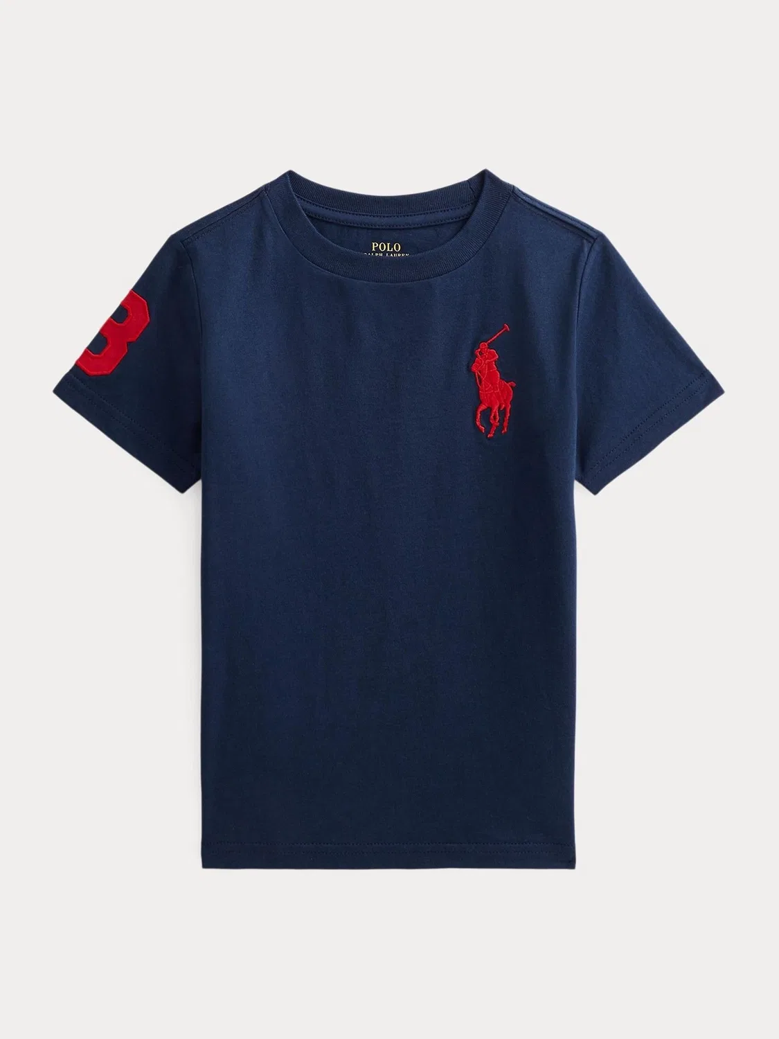 Футболка с вышивкой Big Pony Polo Ralph Lauren, синий — фото 4