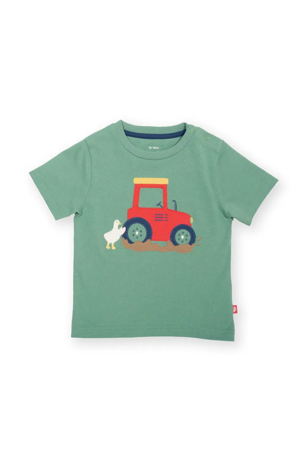Детская футболка с принтом Farmer Duck Kite, Green