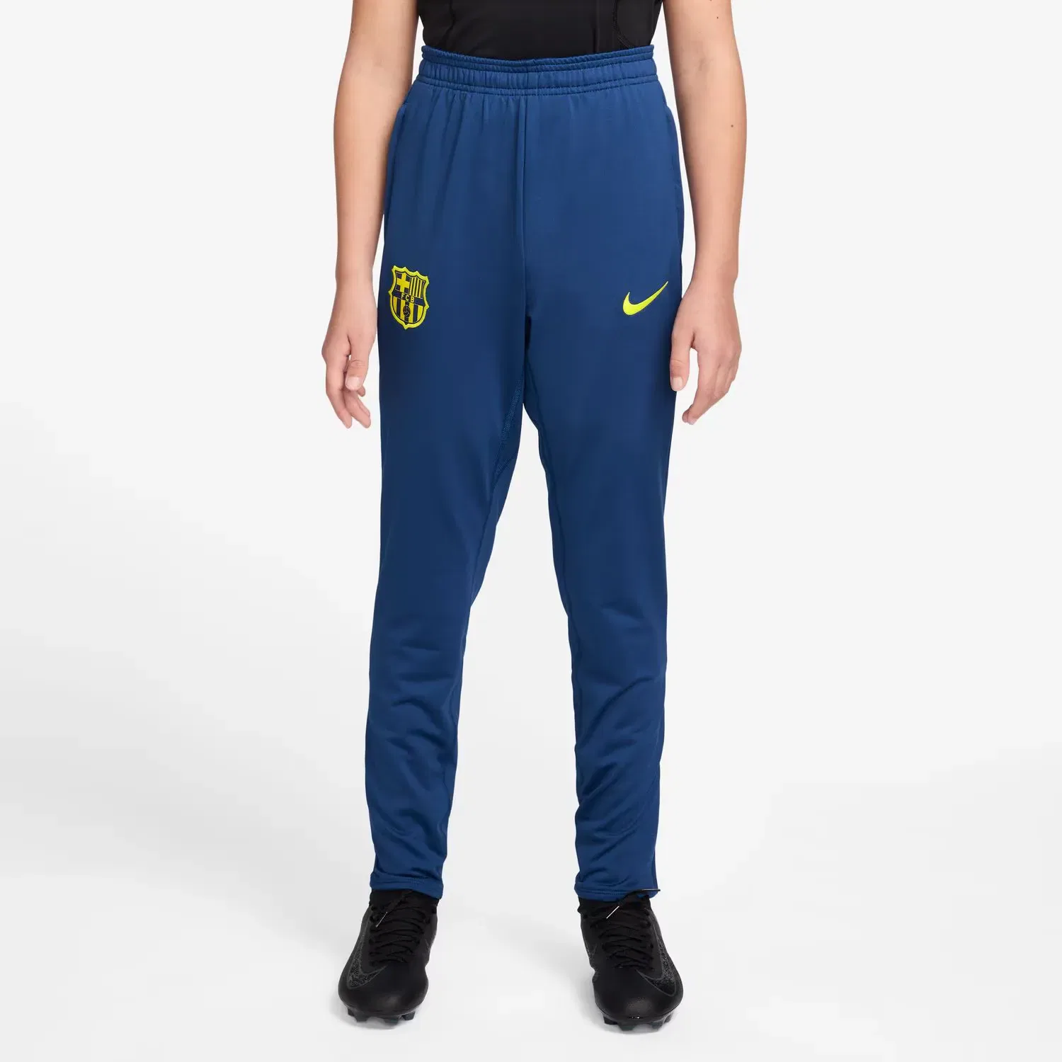 Детские спортивные штаны для мальчиков с технологией Dri-FIT FC Barcelona Strike Fourth Nike, Azul