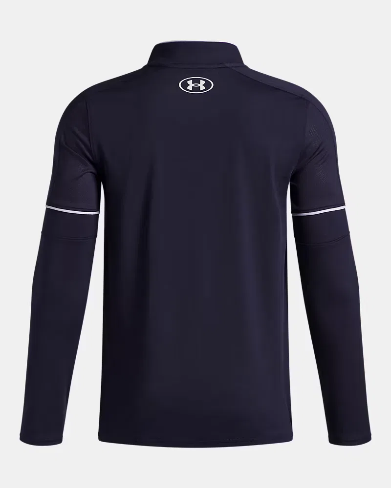 Джемпер на молнии для мальчиков влагоотводящий UA Challenger Training UnderArmour, Midnight Navy/White — фото 2