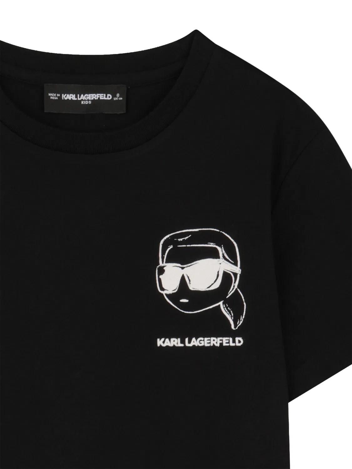 Футболка стандартного кроя для мальчика Karl Lagerfeld Kids, черный — фото 4