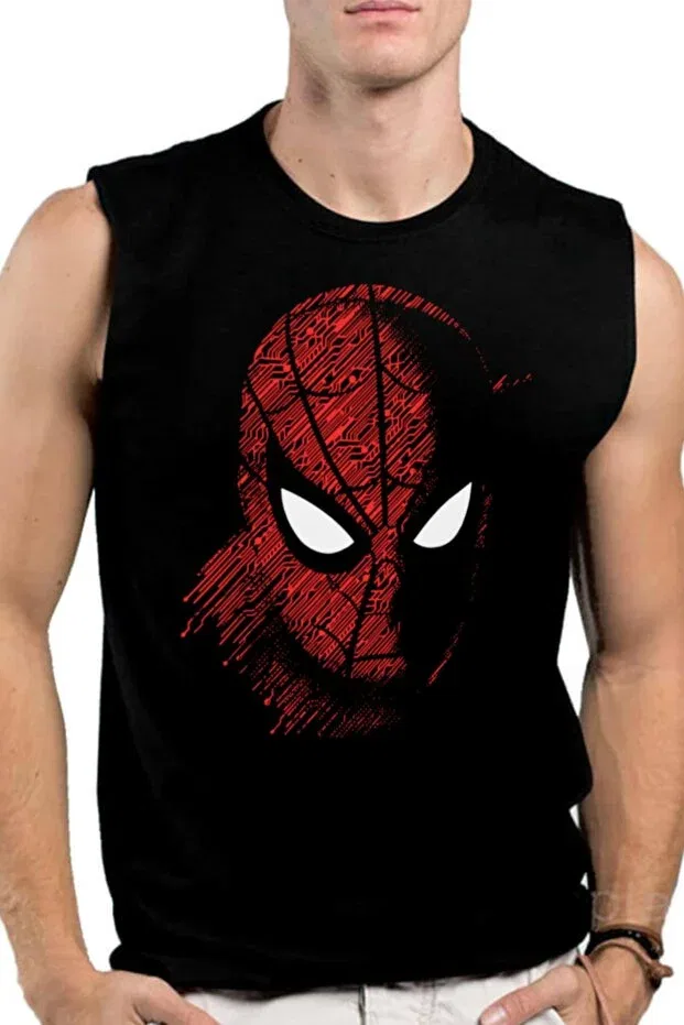 Детская футболка с принтом Digital spider black cutout arm Rockandroll, Black