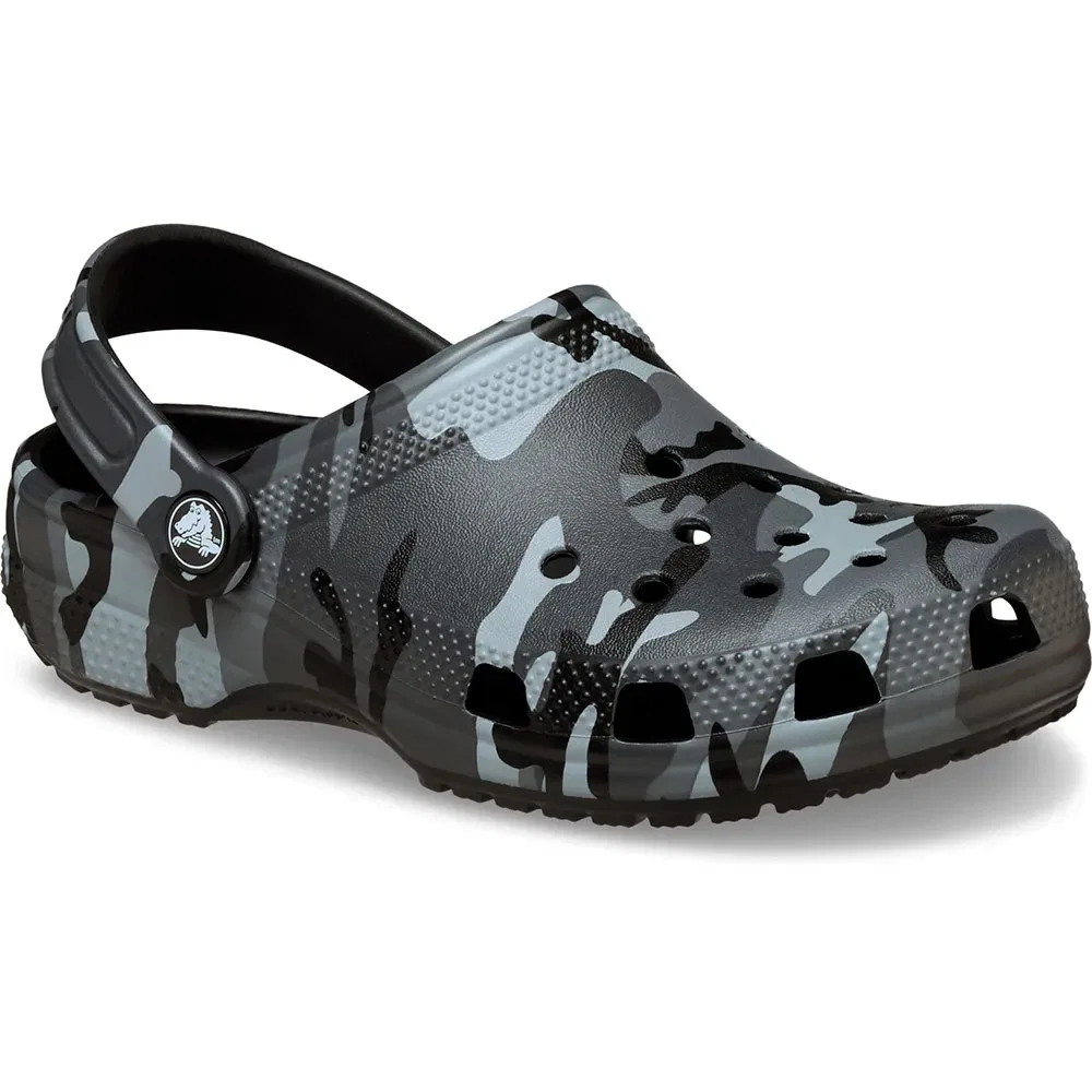 Сабо Classic Camouflage Crocs, серый — фото 2