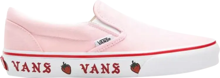 

Кеды Vans Classic Slip-On Sidewall Print - Strawberry, розовый