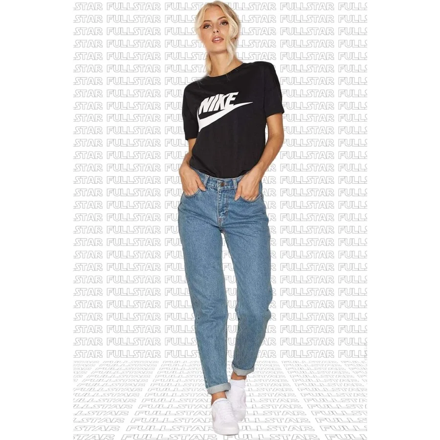 Женская футболка с длинным рукавом Nike Futura Tee, Черный — фото 3