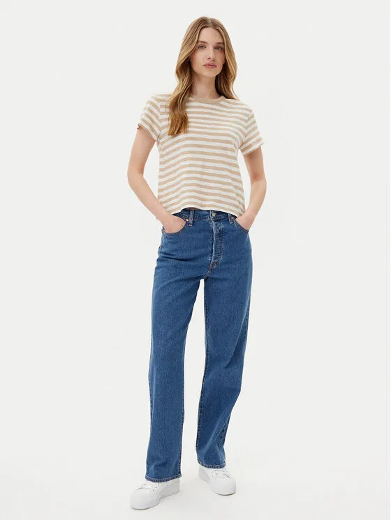 Футболка regular fit Gap, бежевый — фото 2