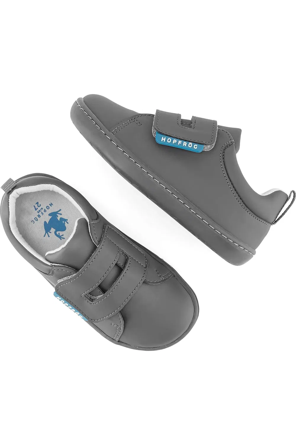 Детские кроссовки на широкой подошве Smart Walker Hopfrög Kids, Super Matt Gray — фото 3