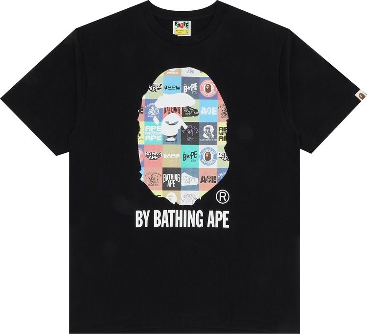 

Футболка BAPE Classic Logo By Bathing Ape Tee 'Black', черный