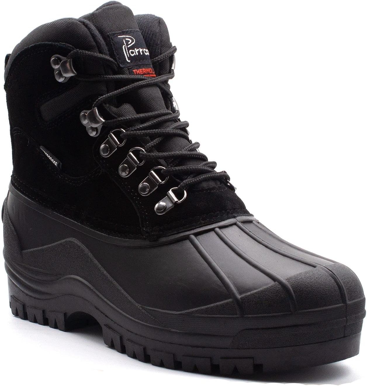 

Мужские тяжелые зимние ботинки Jazam, водонепроницаемые ботинки для дождя и снега, шнуровка, утиные ботинки, ботас Jazame, черный