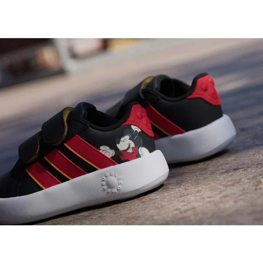 Кроссовки повседневные с принтом Grand Court Mickey Mouse CF I adidas, Черный — фото 3