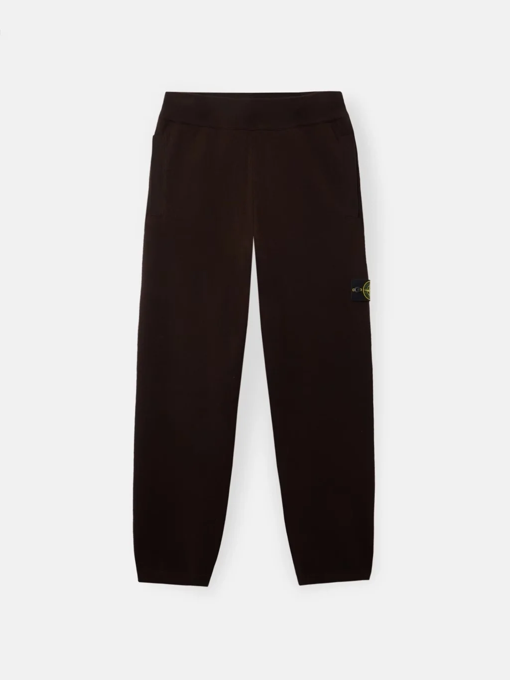 Мужские вязаные брюки Stone Island Regular-fit With Elastic Drawstring Waist, угольно-серый — фото 2