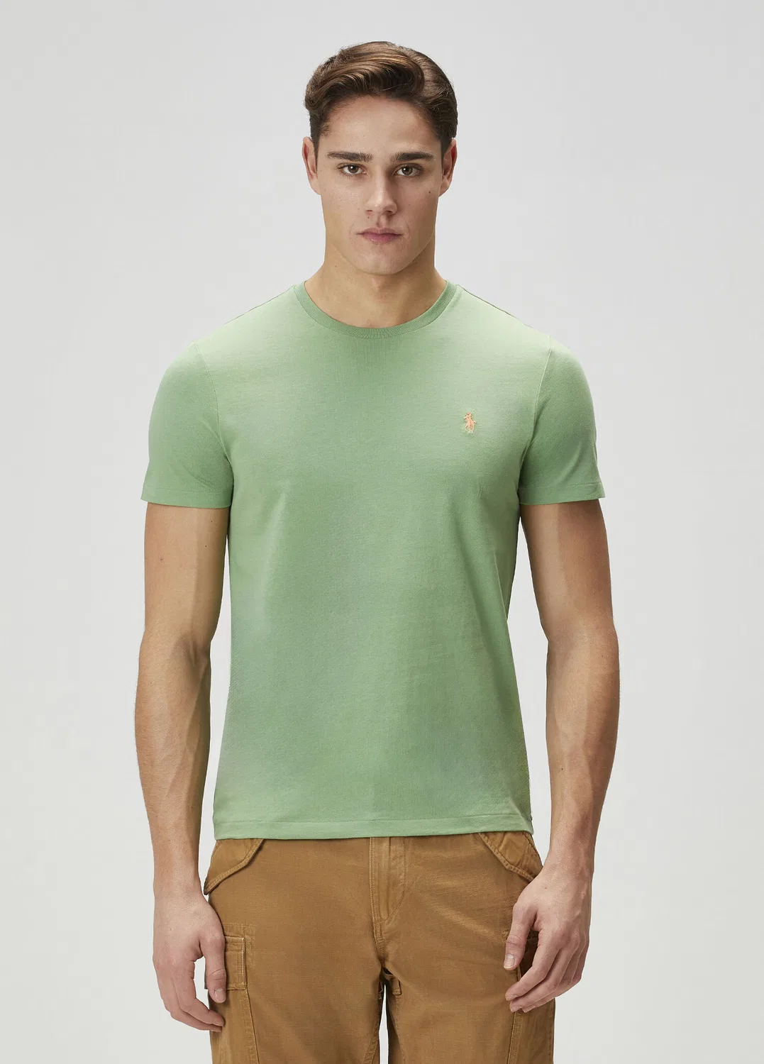 Футболка Polo Ralph Lauren Slim Fit, зеленая