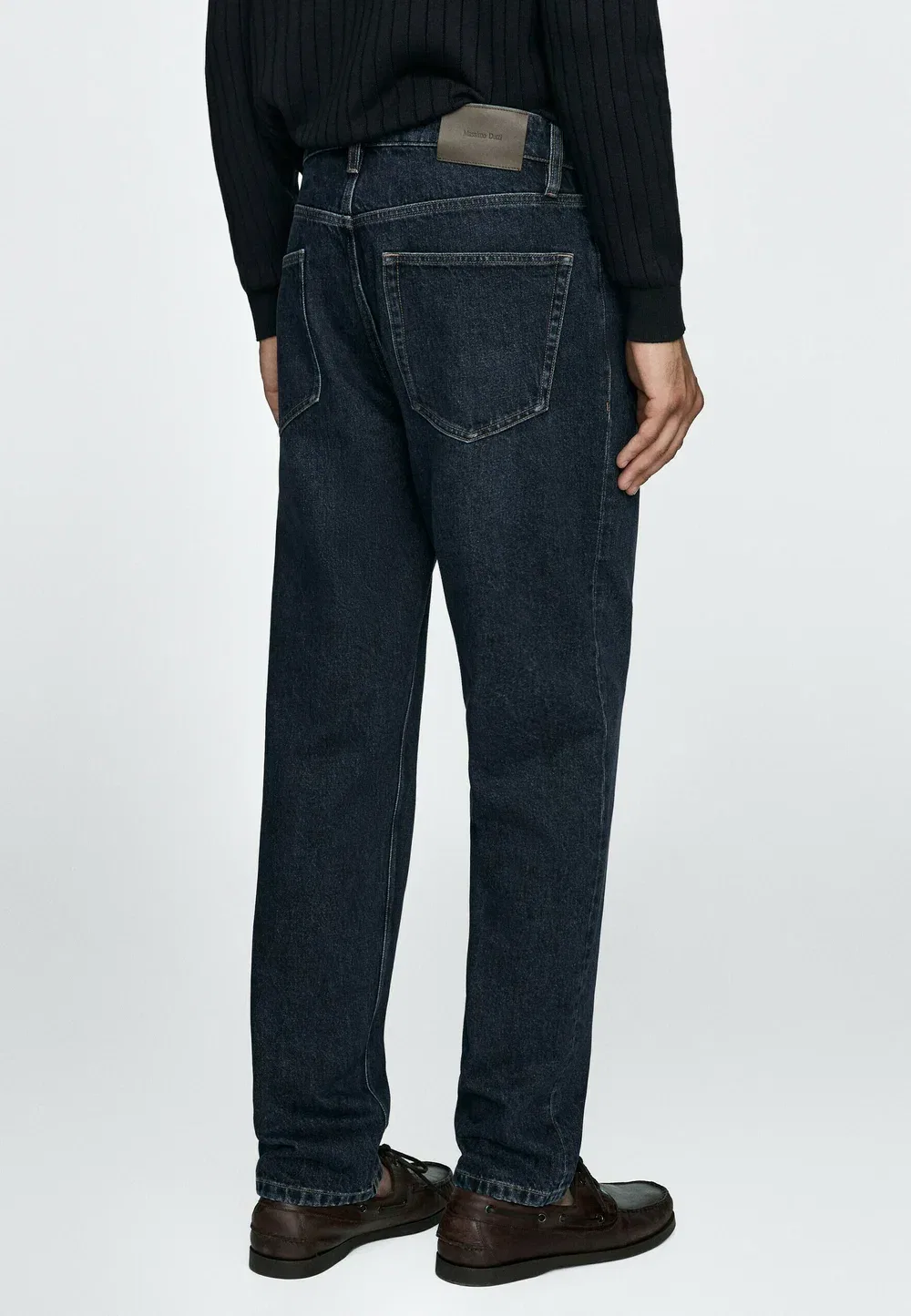 Джинсы зауженного кроя - джинсы зауженного кроя Massimo Dutti, Blue — фото 3