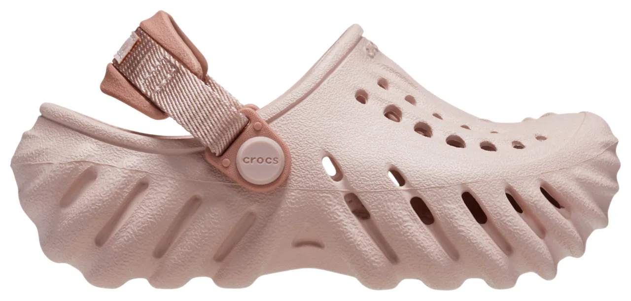 Детские шлепанцы легкие Echo Clogs Crocs, розовый — фото 2