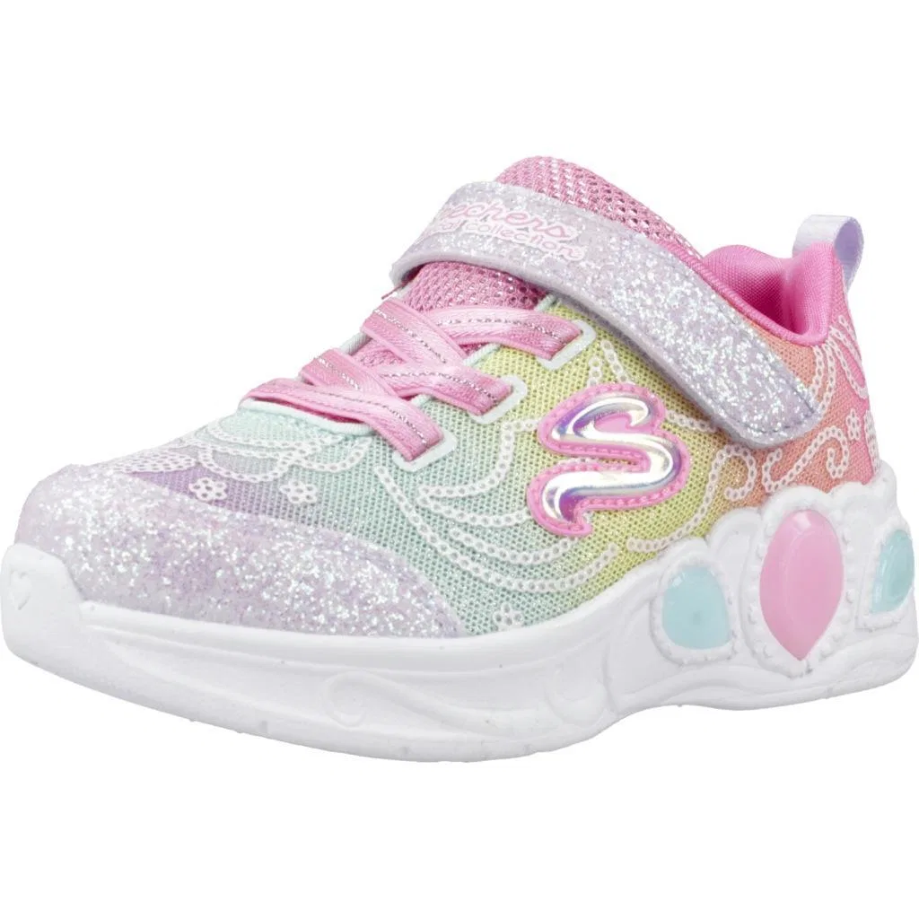 Детские кроссовки с подсветкой Princess Wishes Skechers, Bunt Malvenfarben Turkis
