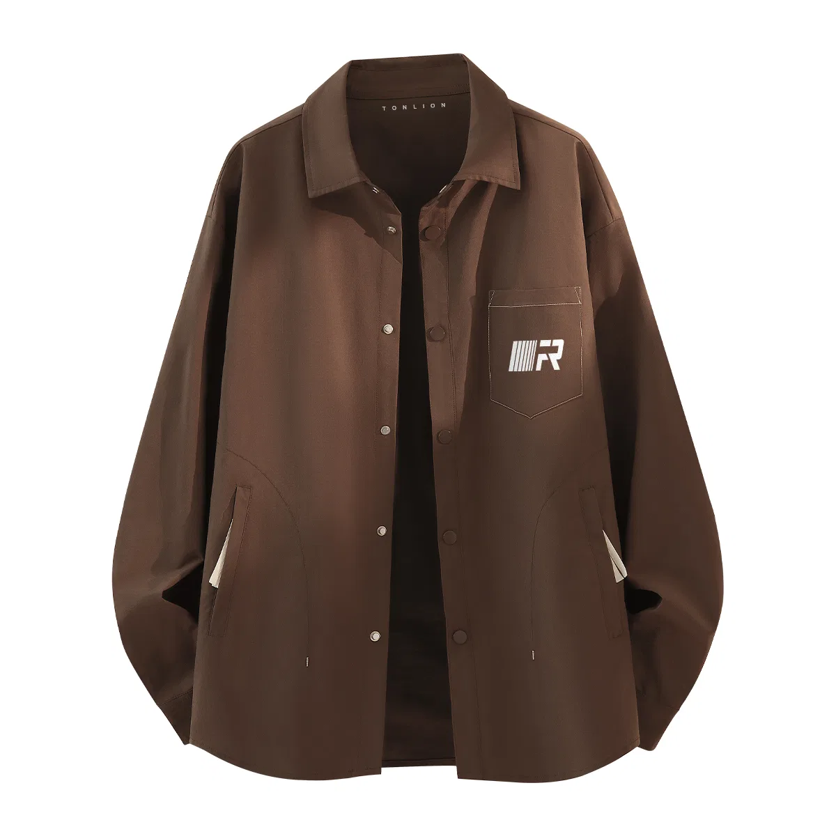 Детская рубашка с длинным рукавом Tonlion, Brown Tn Slanted Story Chest Logo
