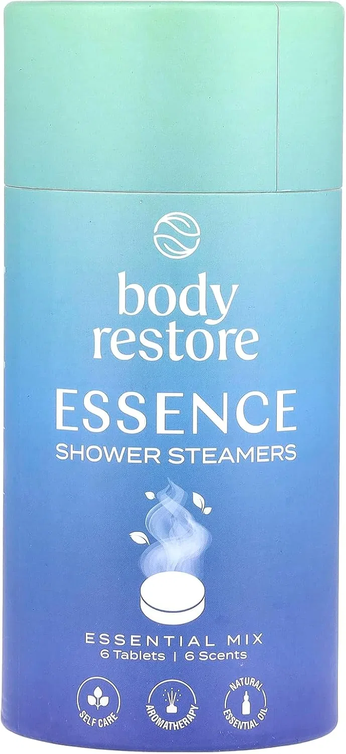 Набор ароматических шипучих бомб для душа Body Restore, 6 шт, ассорти