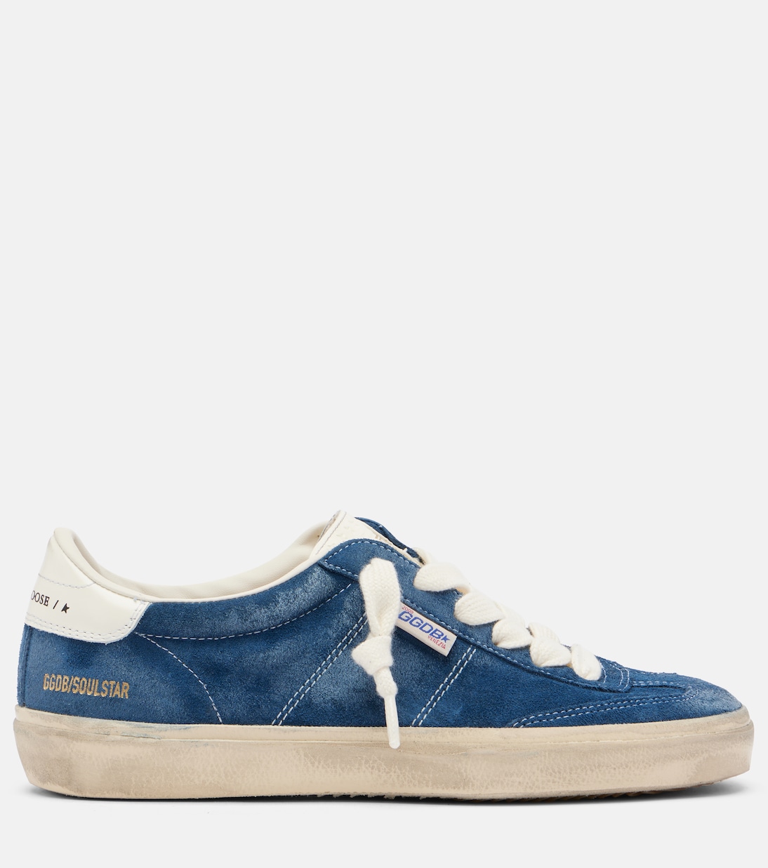 Кроссовки Soul Star из замши Golden Goose, Blue/Milk — фото 4