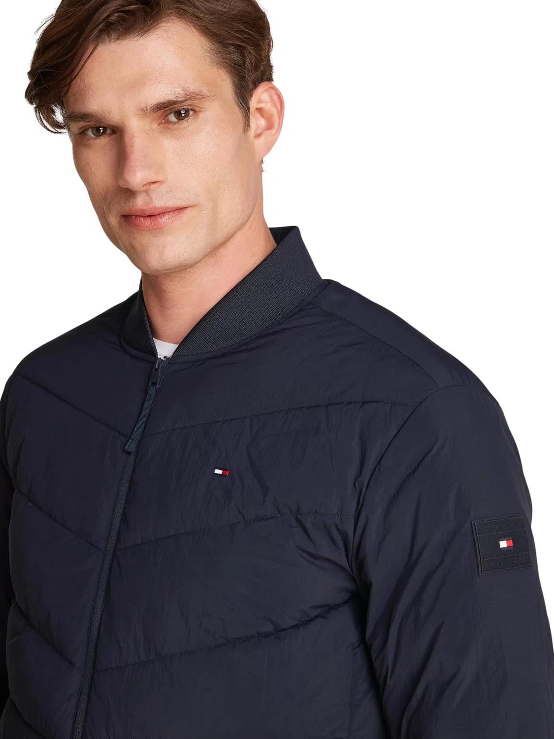 Мужская куртка-бомбер стеганая Tommy Hilfiger, Desert Sky — фото 3