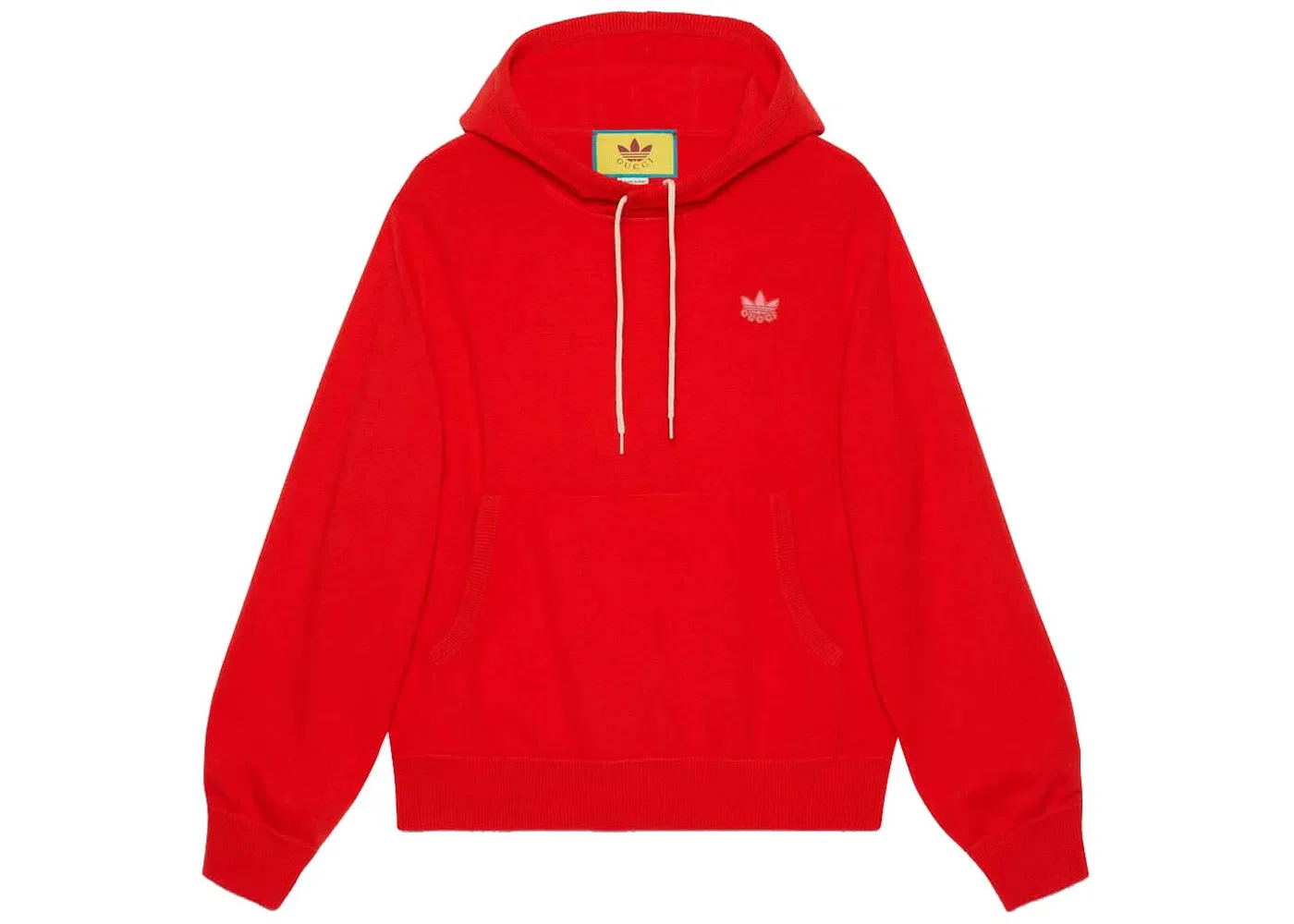Мужской свитшот шерстяной Gucci x Adidas Sweatshirt, Red