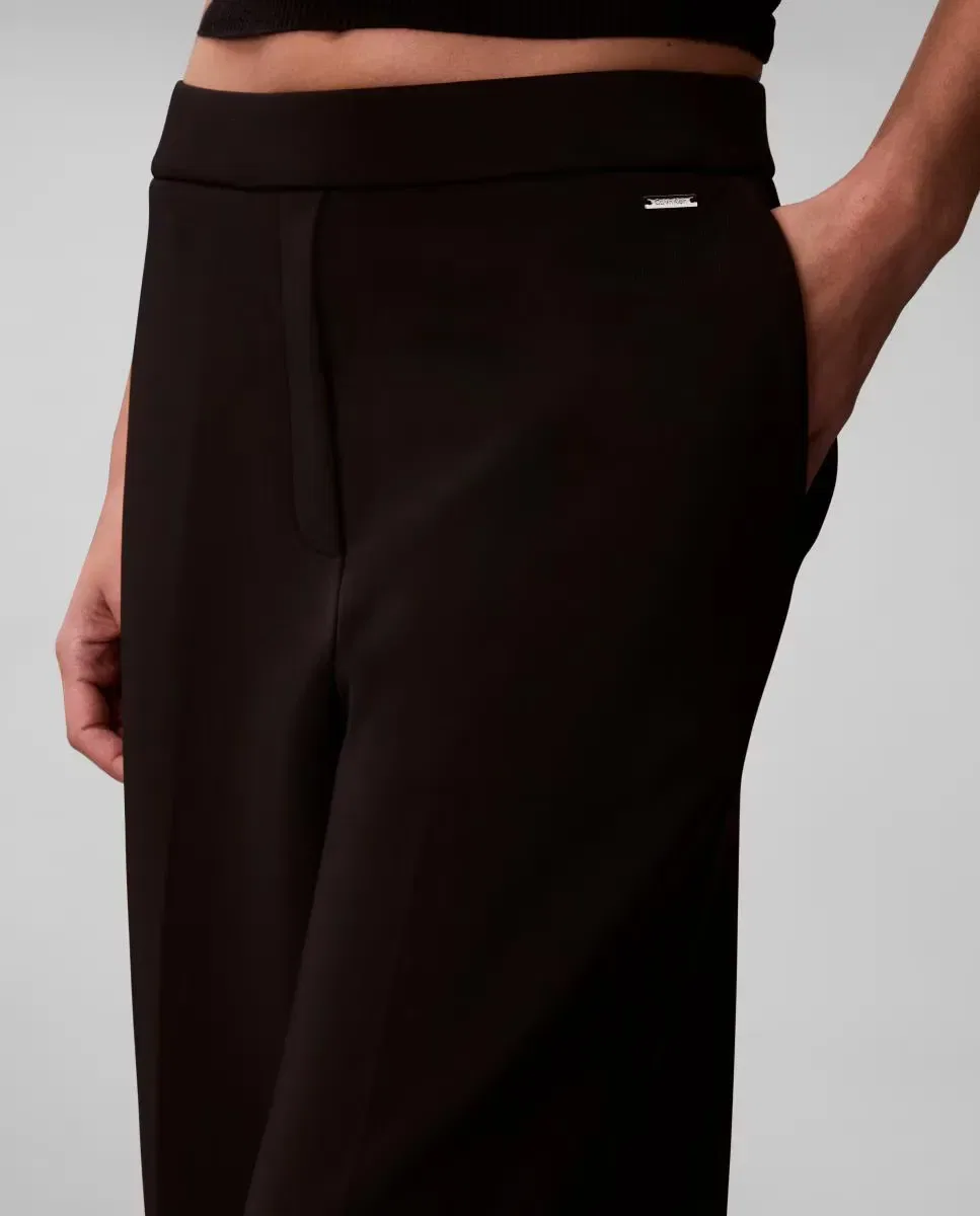 Женские брюки-клеш Calvin Klein, Negro — фото 4