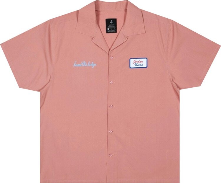 

Рубашка Air Jordan x Union LA Mechanic Shirt 'Rust Pink', розовый