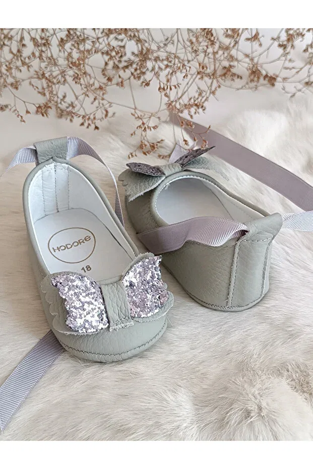 Детские туфли-лодочки без каблука Perla Hodore, Gray — фото 3