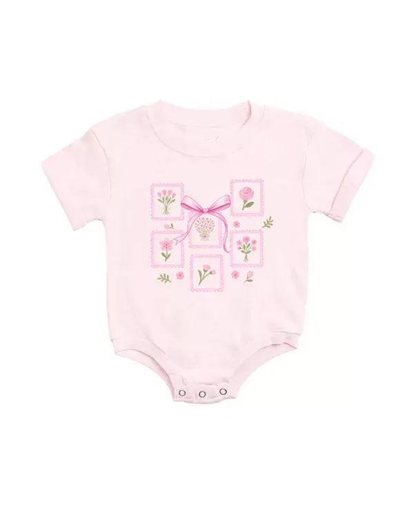 Детский боди-комбинезон с коротким рукавом Sweet Wink, Ballet Pink
