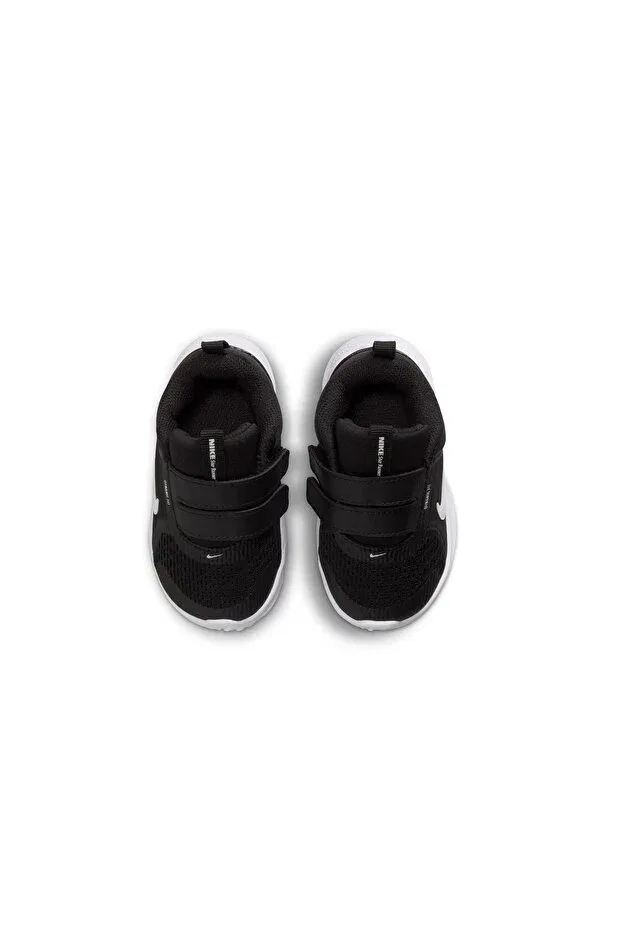 Детские повседневные кроссовки для девочек с принтом Star Runner 5 Nike, Black/White — фото 4
