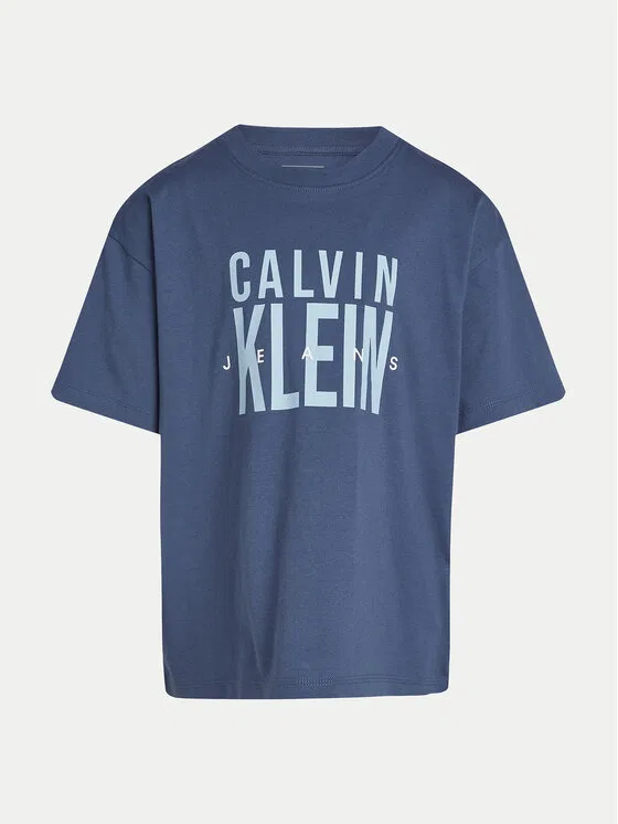 Футболка relaxed fit Bold Graphic Calvin Klein Jeans, синий — фото 4