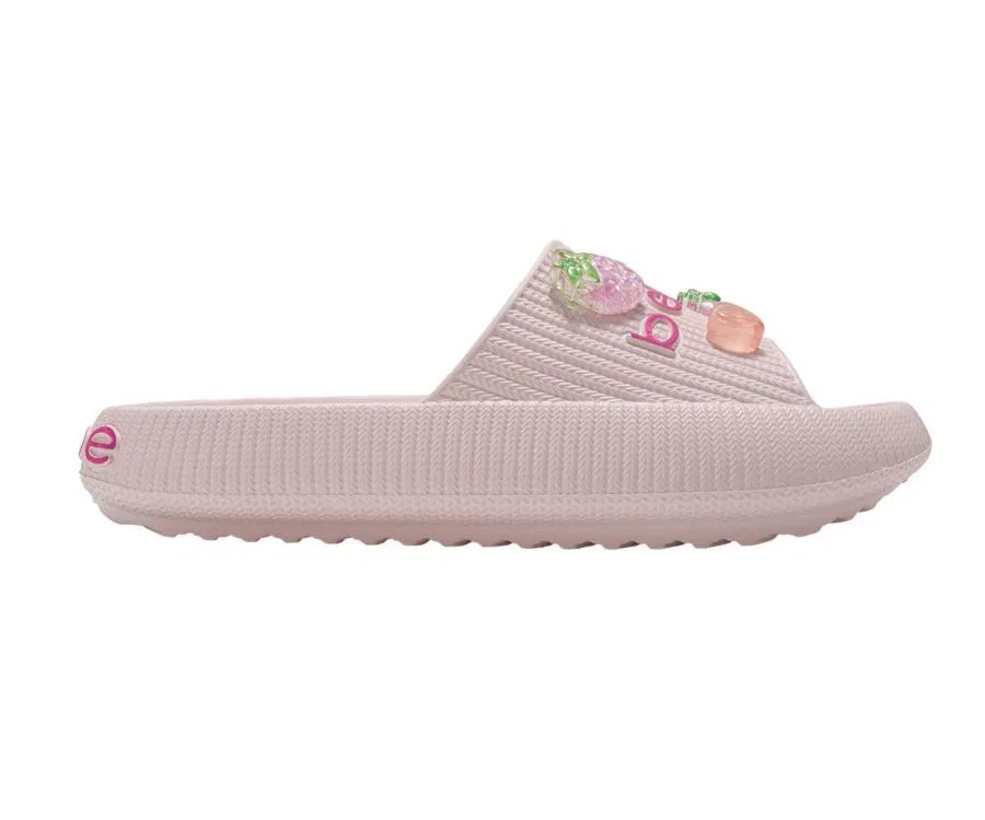 Сандалии-слайды EVA с фруктовыми подвесками Bebe, Baby Pink — фото 2