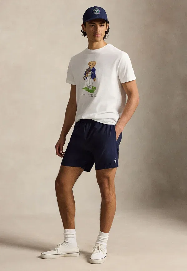Футболка хлопковая Wimbledon classic fit polo bear t-shirt Polo Ralph Lauren, белый — фото 2