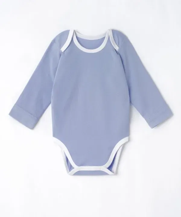 Боди с длинным рукавом 2 шт, Musinsa Standard Kids, голубой/пастельно-голубой — фото 3