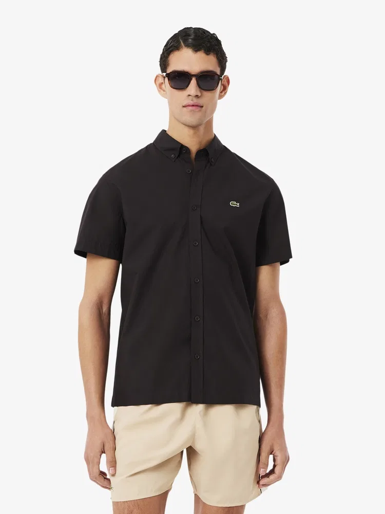 Рубашка хлопковая Light Poplin LACOSTE, Antique Gold