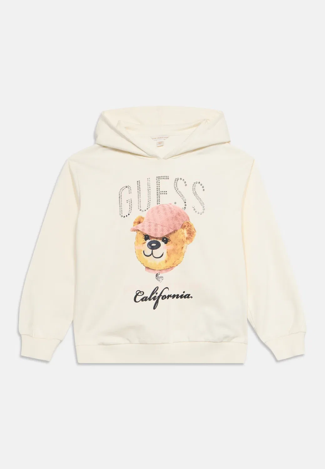 Толстовка с капюшоном для активного отдыха Guess, Cream White — фото 2