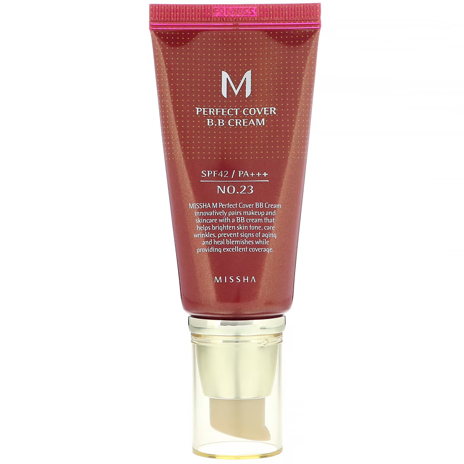 

BB-крем Missha M Perfect Cover SPF 42 PA оттенок № 23 натуральный бежевый, 50 мл