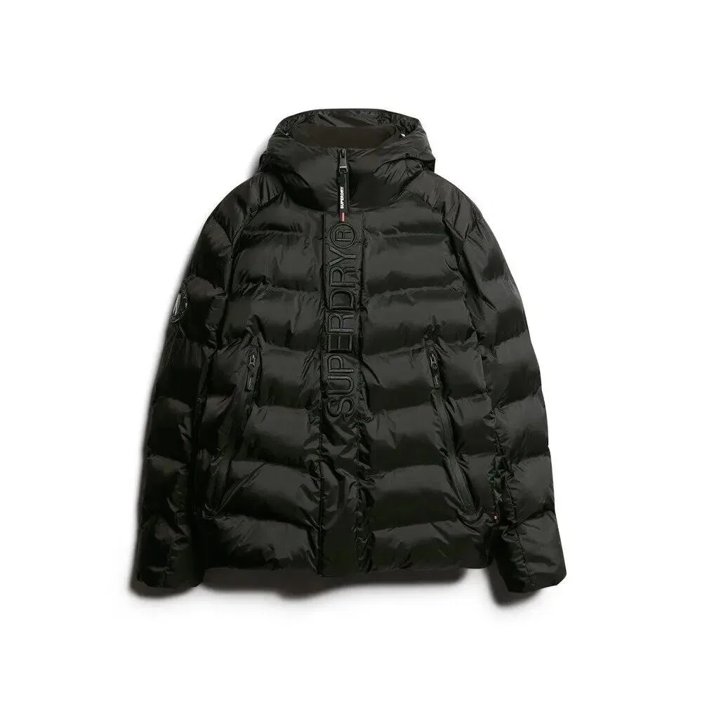 Мужская стеганая куртка City Graphic Superdry, Черный