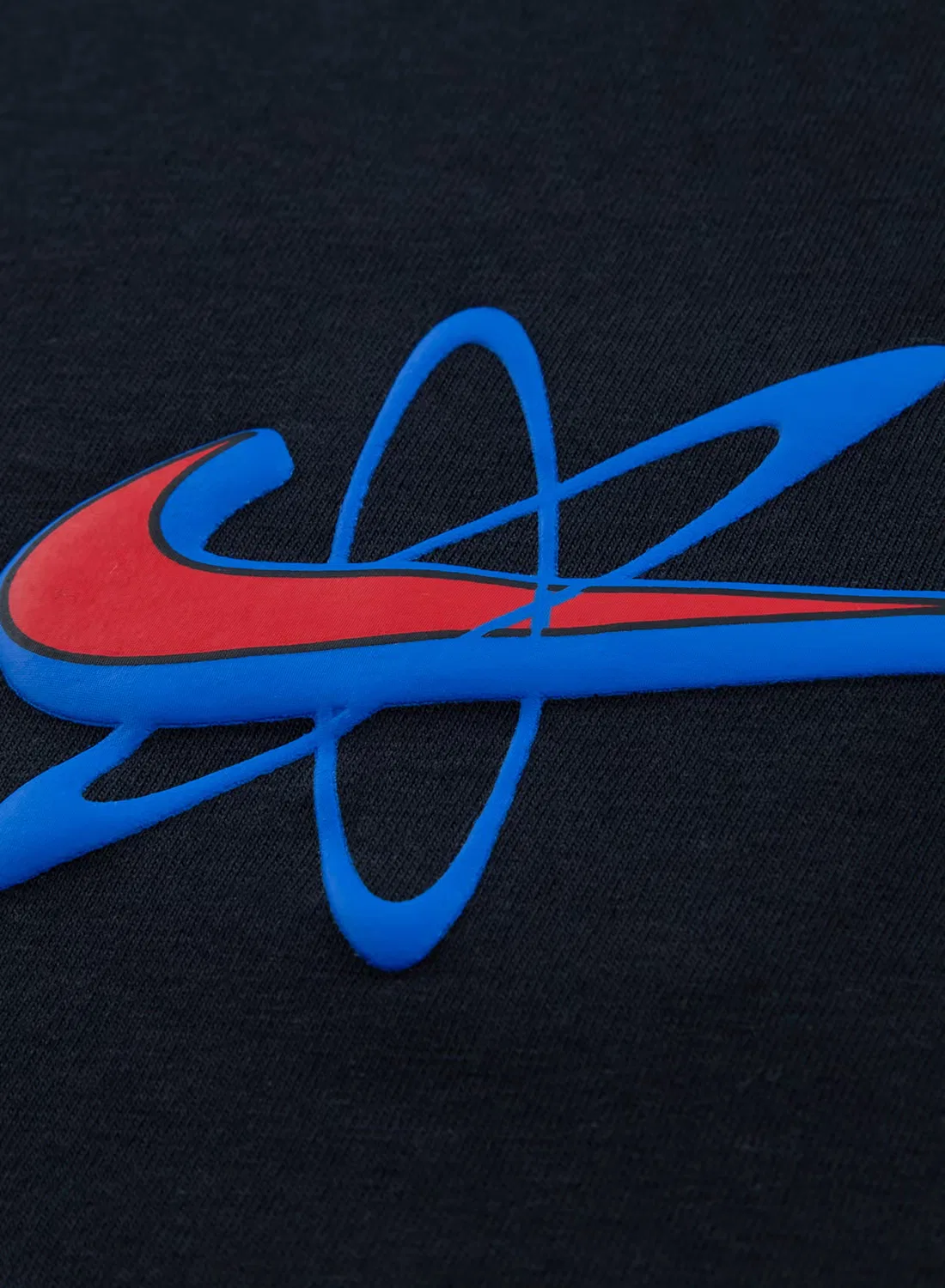 Футболка с принтом Y2K Nike, черный — фото 4
