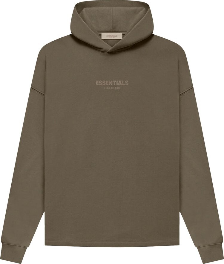 

Худи Fear of God Essentials Relaxed Hoodie 'Wood', коричневый