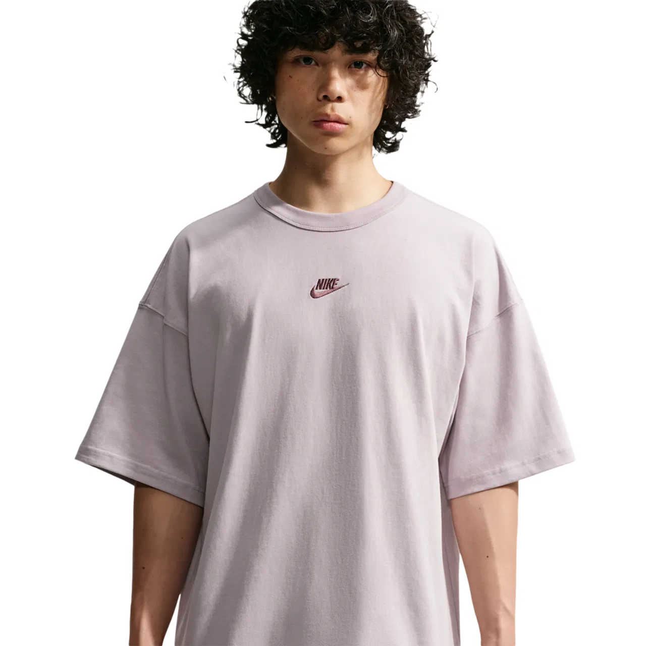 Мужская футболка оверсайз с длинным рукавом Nike NSW Premium Essentials Oversized Tee, Silver Lilac